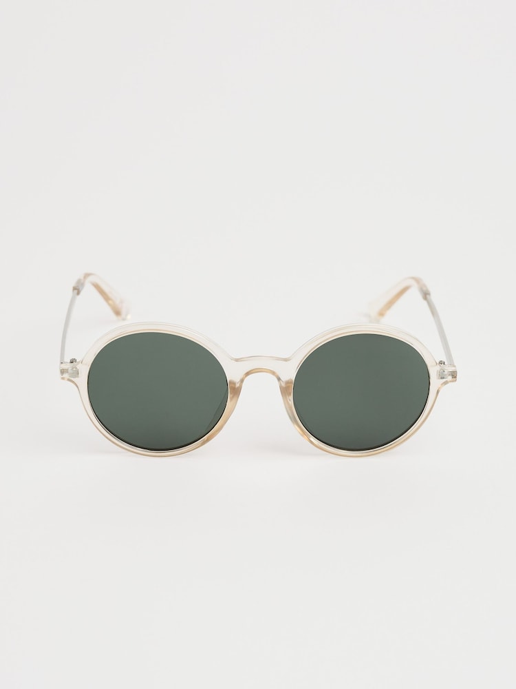 Seasalt Cornwall Natural Cascade Round Sunglasses - Image 1 of 4