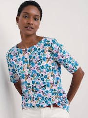 Seasalt Cornwall Multi Poisson T-Shirt - Imagen 1 de 5