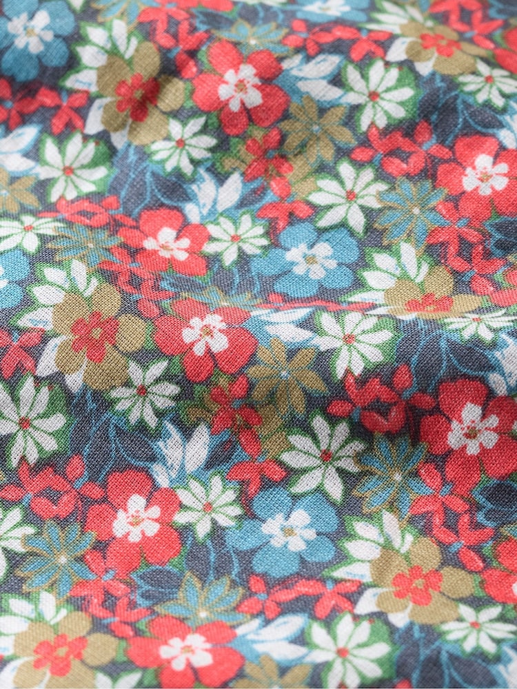 Seasalt Cornwall Blue/Pink Mens Heron Short Sleeve 100% Linen Shirt - Image 5 of 5