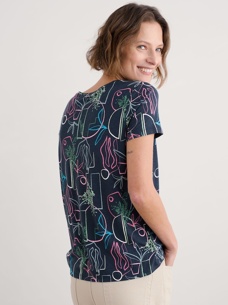 Seasalt Cornwall – Appletree – T-Shirt mit Schlüsselloch-Detail - Bild 2 von 5