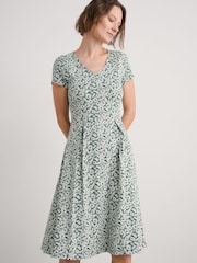 Seasalt Cornwall Green Petite Pier View Jersey Dress - Image 1 of 5