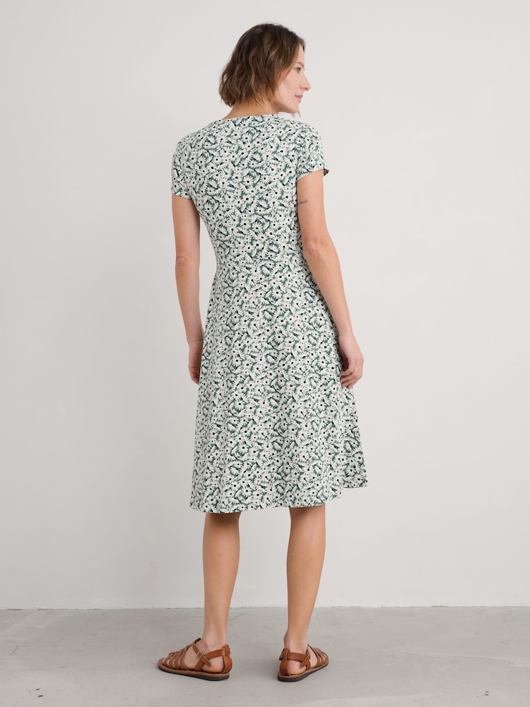 Seasalt Cornwall Green Petite Pier View Jersey Dress - Image 2 of 5