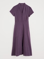 Seasalt Cornwall Purple Tall Bell Gable Above-Ankle Dress - Image 4 of 5
