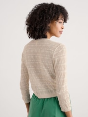 Seasalt Cornwall Natural Sweet Day 100% Cotton Cardigan - Image 2 of 5
