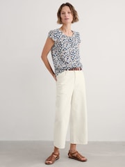 Azul - Seasalt Cornwall Garden Gate 100% Cotton Top - Imagen 3 de 5