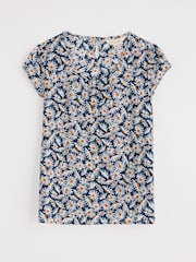 Azul - Seasalt Cornwall Garden Gate 100% Cotton Top - Imagen 4 de 5