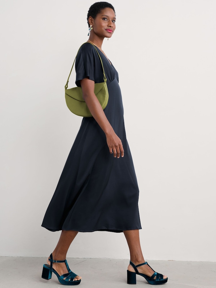 Buy Seasalt Cornwall Blue Evenglow Satin Dress from the Next UK online shop