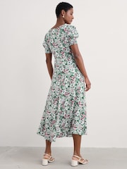 Seasalt Cornwall Green Marsh Short Sleeve Empire Line Dress - Image 5 of 8