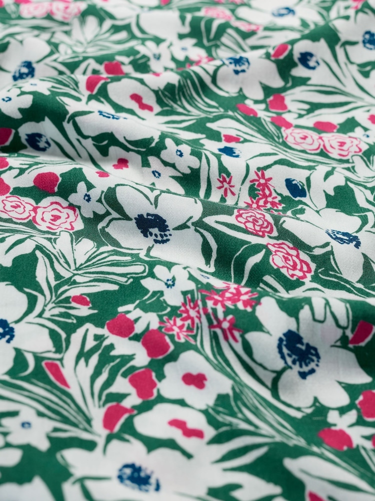 Seasalt Cornwall Green Marsh Short Sleeve Empire Line Dress - Image 8 of 8