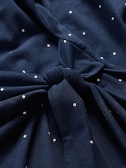 Seasalt Cornwall Blue Fettling Jersey Tie Detail Midi Dress - Image 6 of 6