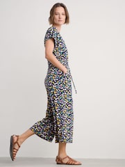 Seasalt Cornwall Black Petite Treen Cove Linen Jumpsuit - Image 1 of 5