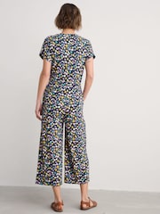 Seasalt Cornwall Black Petite Treen Cove Linen Jumpsuit - Image 2 of 5