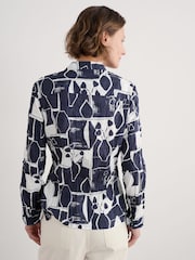 Seasalt Cornwall Navy Larissa 100% Cotton Shirt - Image 3 of 6