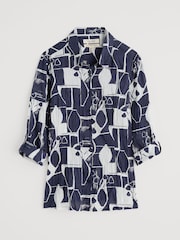 Seasalt Cornwall Navy Larissa 100% Cotton Shirt - Image 4 of 6