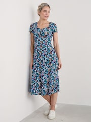 Seasalt Cornwall Petite Multi Secret Cove Empire Line Midi Dress - Bild 1 von 5