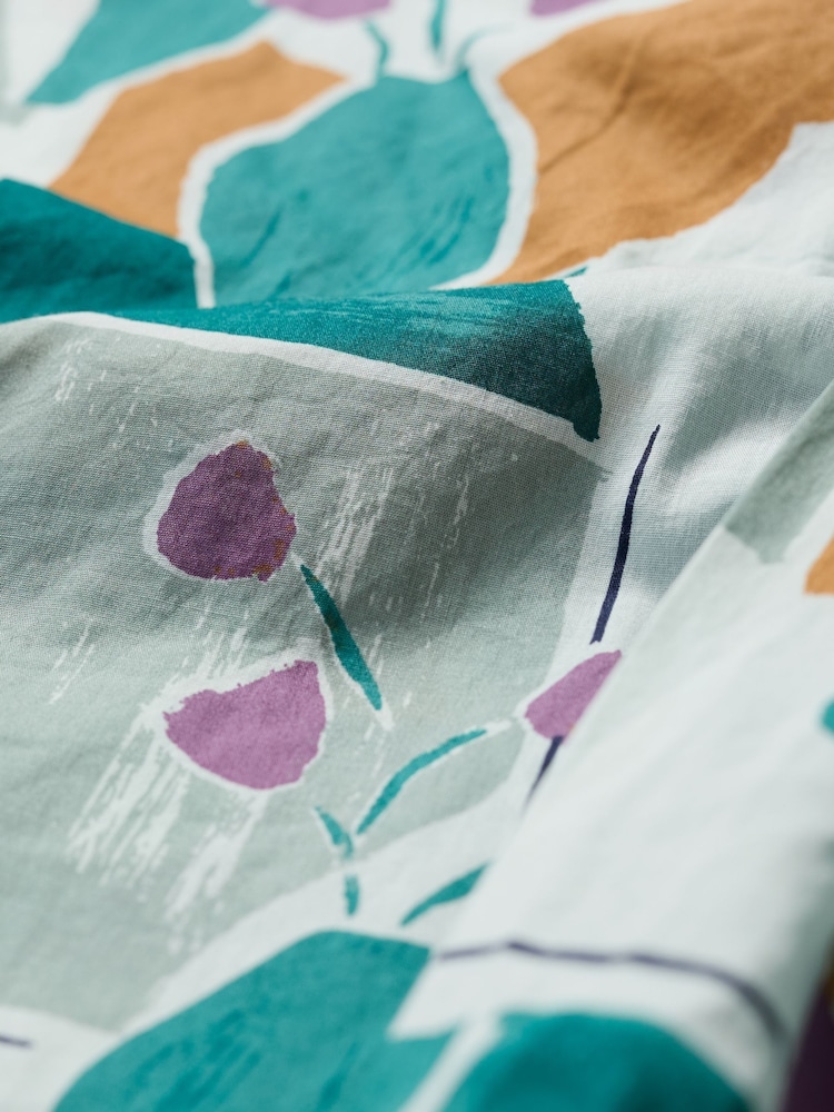 Seasalt Cornwall Teal Quill 100% Cotton Top - Imagen 5 de 5