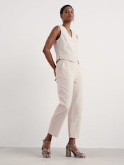 Seasalt Cornwall Natural Erica Linen Blend Waistcoat - Image 1 of 5