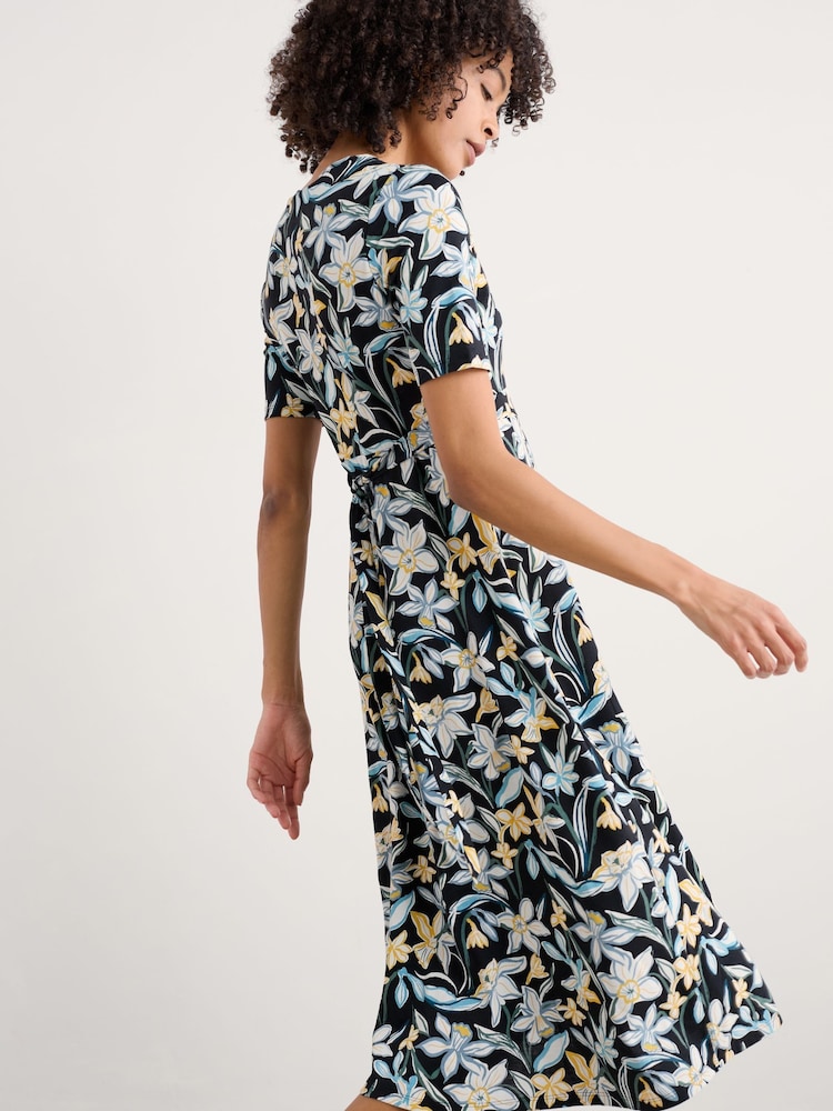 Seasalt Cornwall Black Tall Carwynnen Midi Dress - Image 3 of 5