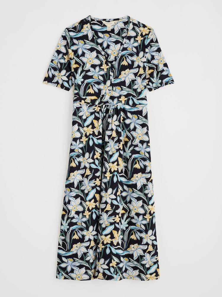 Seasalt Cornwall Black Tall Carwynnen Midi Dress - Image 4 of 5