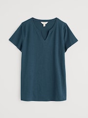 Verde azulado - Seasalt Cornwall Kellow 100% Cotton T-Shirt - Imagen 4 de 5