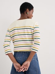 Seasalt Cornwall Multi 100% Cotton Multi Sailor Top - Image 2 of 5