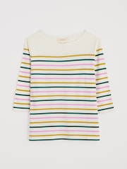 Seasalt Cornwall Multi 100% Cotton Multi Sailor Top - Image 4 of 5