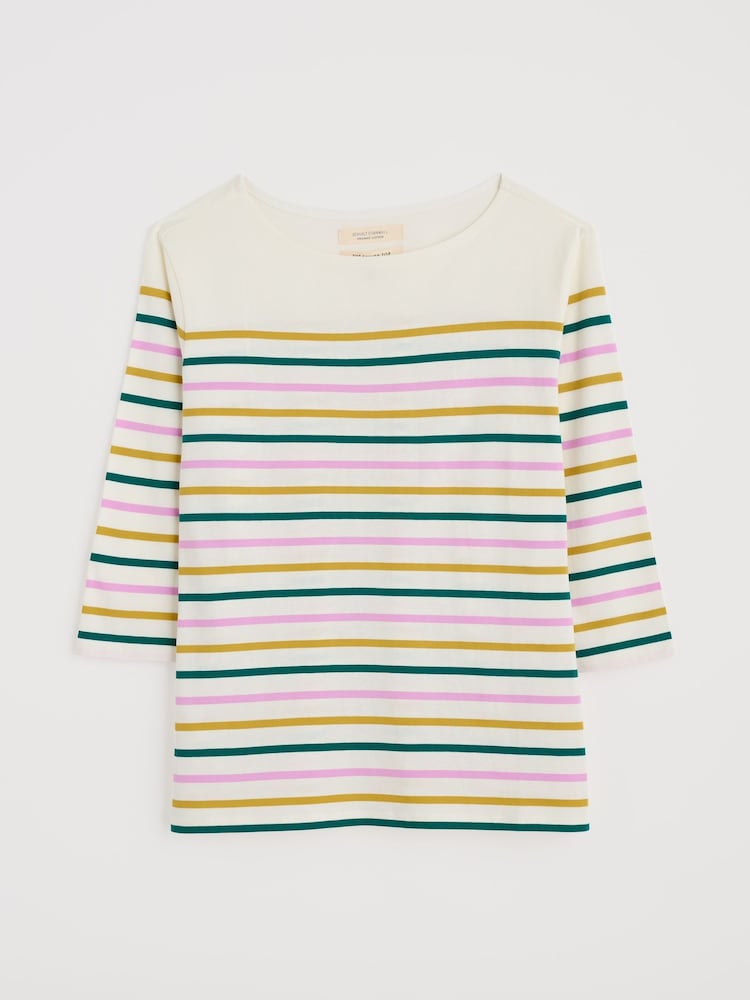Seasalt Cornwall Multi 100% Cotton Multi Sailor Top - Image 4 of 5