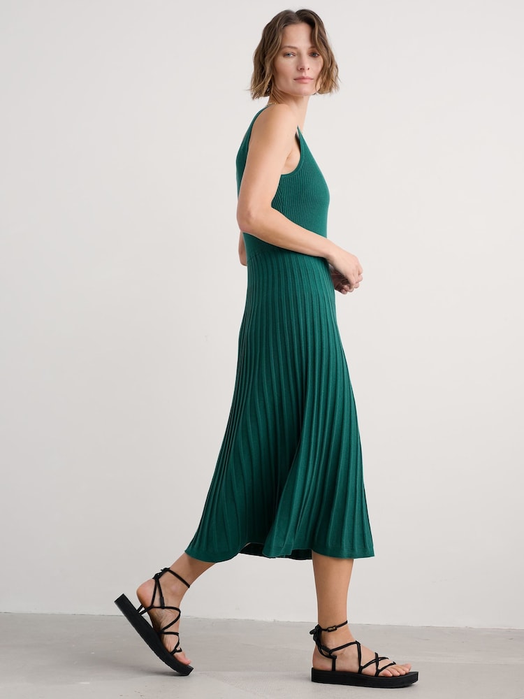 Seasalt Cornwall Green Sunlight Knitted Summer Dress - Image 1 of 5