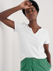 Blanco - Seasalt Cornwall Kellow 100% Cotton T-Shirt - Imagen 1 de 5