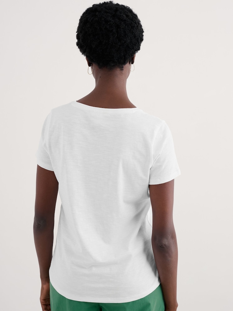 Blanco - Seasalt Cornwall Kellow 100% Cotton T-Shirt - Imagen 2 de 5