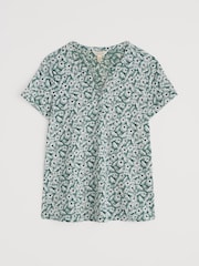 Verde - Seasalt Cornwall Waterflow Short Sleeve Top - Imagen 4 de 5