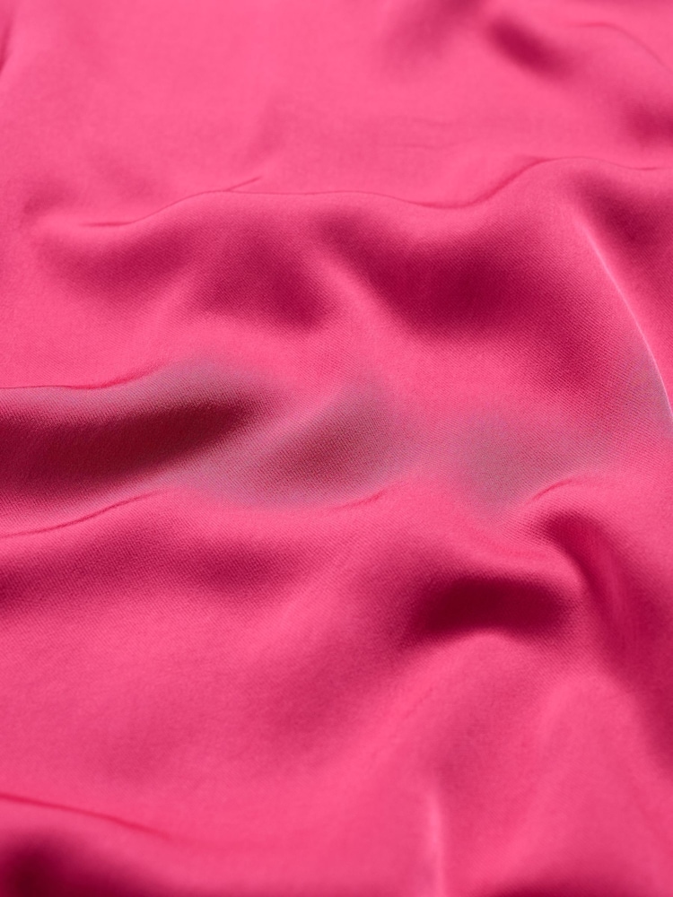 Seasalt Cornwall Pink Evenglow Satin Dress - Image 8 of 8