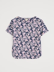 Seasalt Cornwall Blue Bryher View 100% Cotton Boat Neck T-Shirt - Image 4 of 5