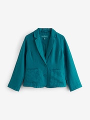 Seasalt Cornwall Blue Blinker Linen Blazer - Image 1 of 1