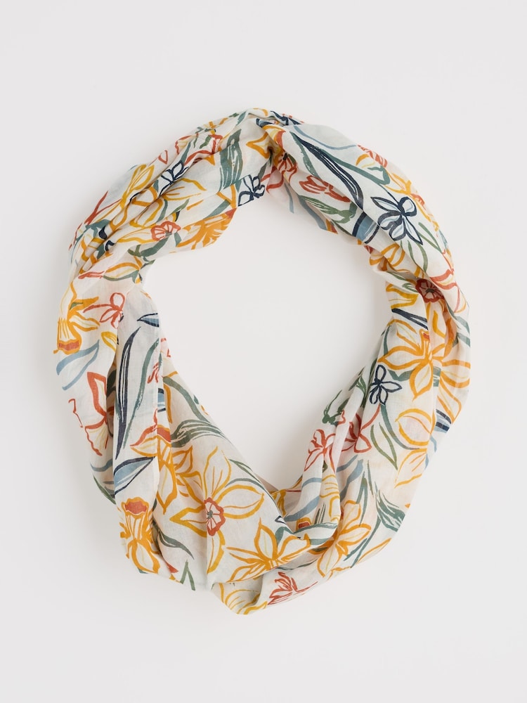 Seasalt Cornwall Yellow May Garland Circle Scarf - Image 1 of 5 Seasalt Cornwall Yellow May Garland Circle Scarf - Image 1 of 5