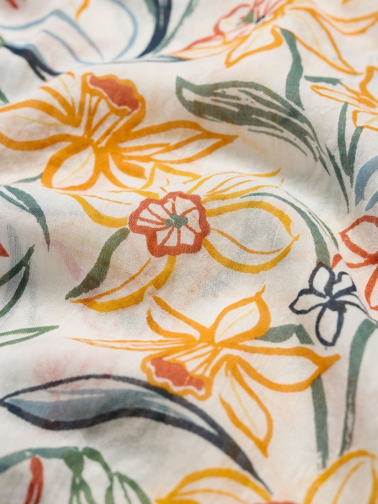 Seasalt Cornwall Yellow May Garland Circle Scarf - Image 5 of 5 Seasalt Cornwall Yellow May Garland Circle Scarf - Image 5 of 5