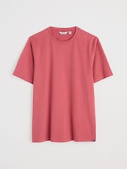 Seasalt Cornwall Pink Mens Merthen 100% Cotton T-Shirt - Image 4 of 5