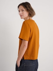 Amarillo - Seasalt Cornwall Copseland Striped 100% Cotton T-Shirt - Imagen 2 de 5