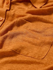 Seasalt Cornwall Yellow Parsley Fern Linen 100% Linen Jersey Shirt - Image 4 of 4