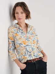 Seasalt Cornwall Yellow Larissa 100% Cotton Shirt - Image 1 of 7
