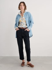 Seasalt Cornwall Yellow Larissa 100% Cotton Shirt - Image 3 of 7