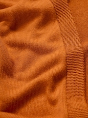 Seasalt Cornwall Orange Riverboat Long 100% Cotton Cardigan - Image 3 of 5