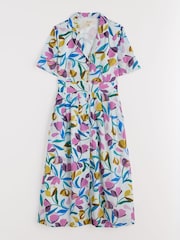 Seasalt Cornwall White/Multi Tall Multi Charlotte 100% Cotton Dress - Image 4 of 5