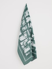 Seasalt Cornwall Green May Garland Square Scarf - Image 4 of 6