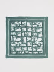Seasalt Cornwall Green May Garland Square Scarf - Image 5 of 6