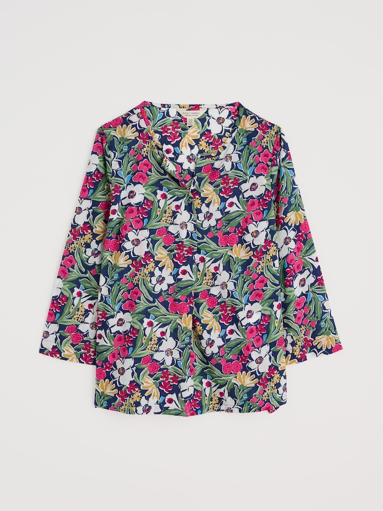 Seasalt Cornwall Multi Multi Watercolour Sketch 3/4 Sleeve Blouses - Image 5 of 5
