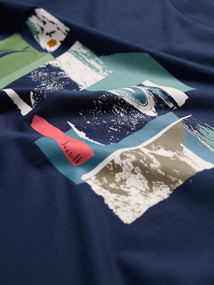 Seasalt Cornwall Navy Mens Midwatch 100% Cotton T-Shirt - Image 5 of 5