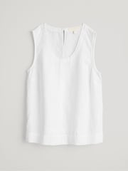 Blanco - Camiseta sin mangas de lino Lighthouse Station de Seasalt Cornwall - Imagen 4 de 5