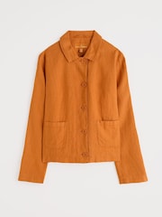 Seasalt Cornwall Orange Arame Linen Jacket - Image 10 of 11