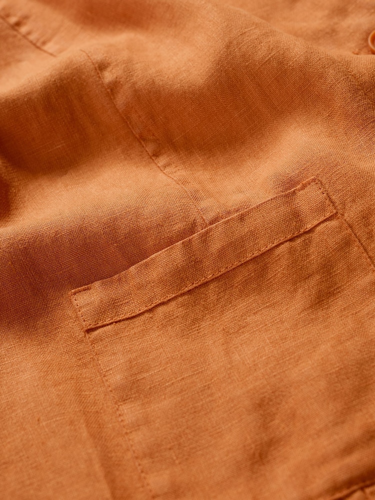 Seasalt Cornwall Orange Arame Linen Jacket - Image 11 of 11
